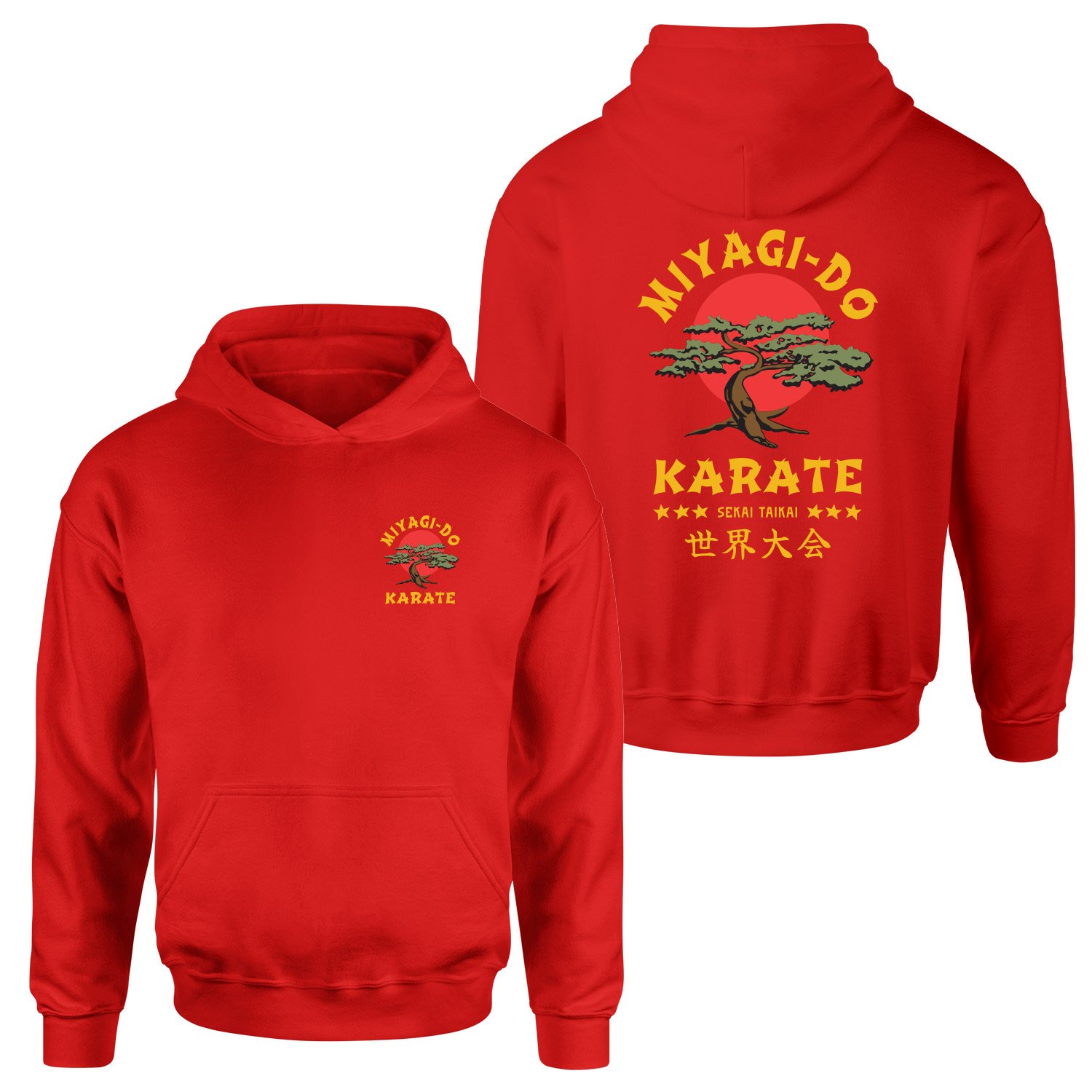 Miyagi Do Karate Hoodie M - Kırmızı