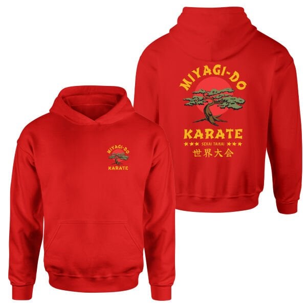 Miyagi Do Karate Hoodie M - Kırmızı