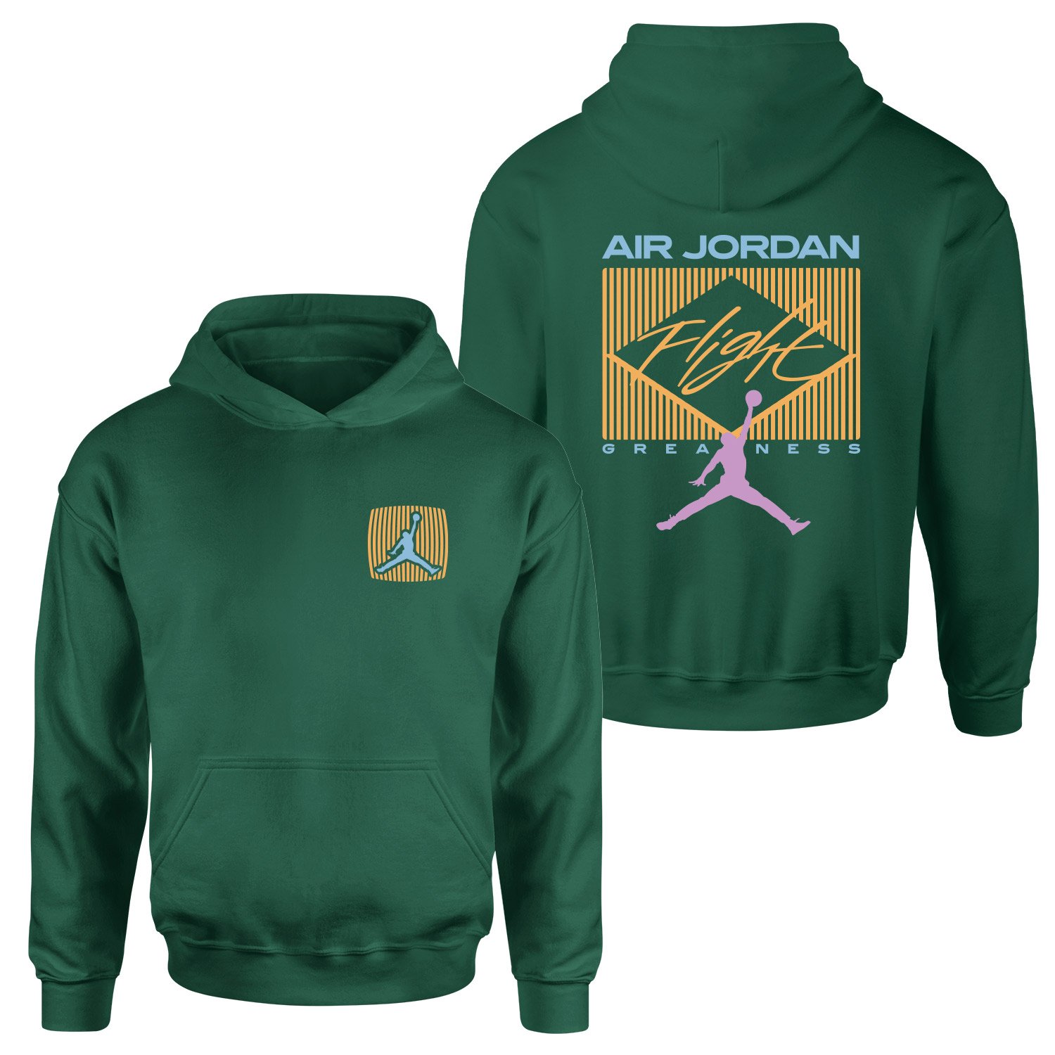Flight Jordan Pastel Hoodie XL - Nefti Yeşili