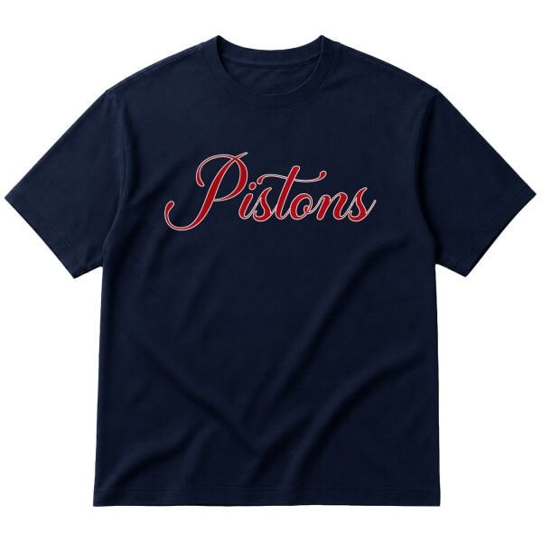 Pistons Cursive Oversize Tişört