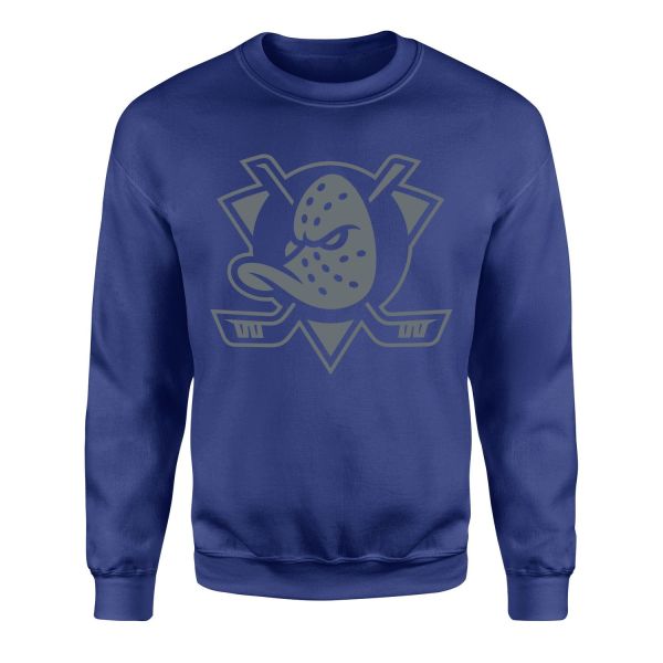 Anaheim Ducks Muted Shield Sweatshirt M - İndigo Mavisi