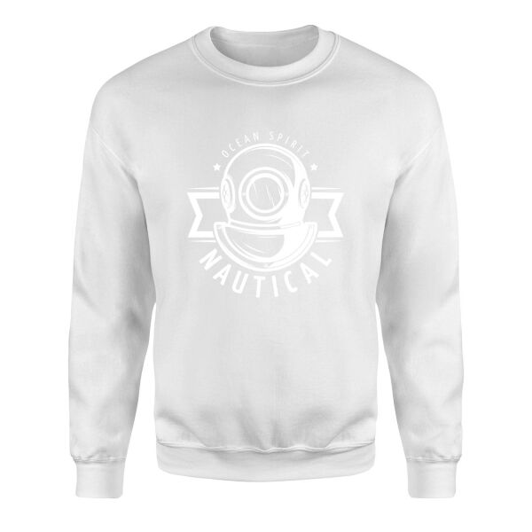 Ocean Spirit Denizci Sweatshirt M - Beyaz