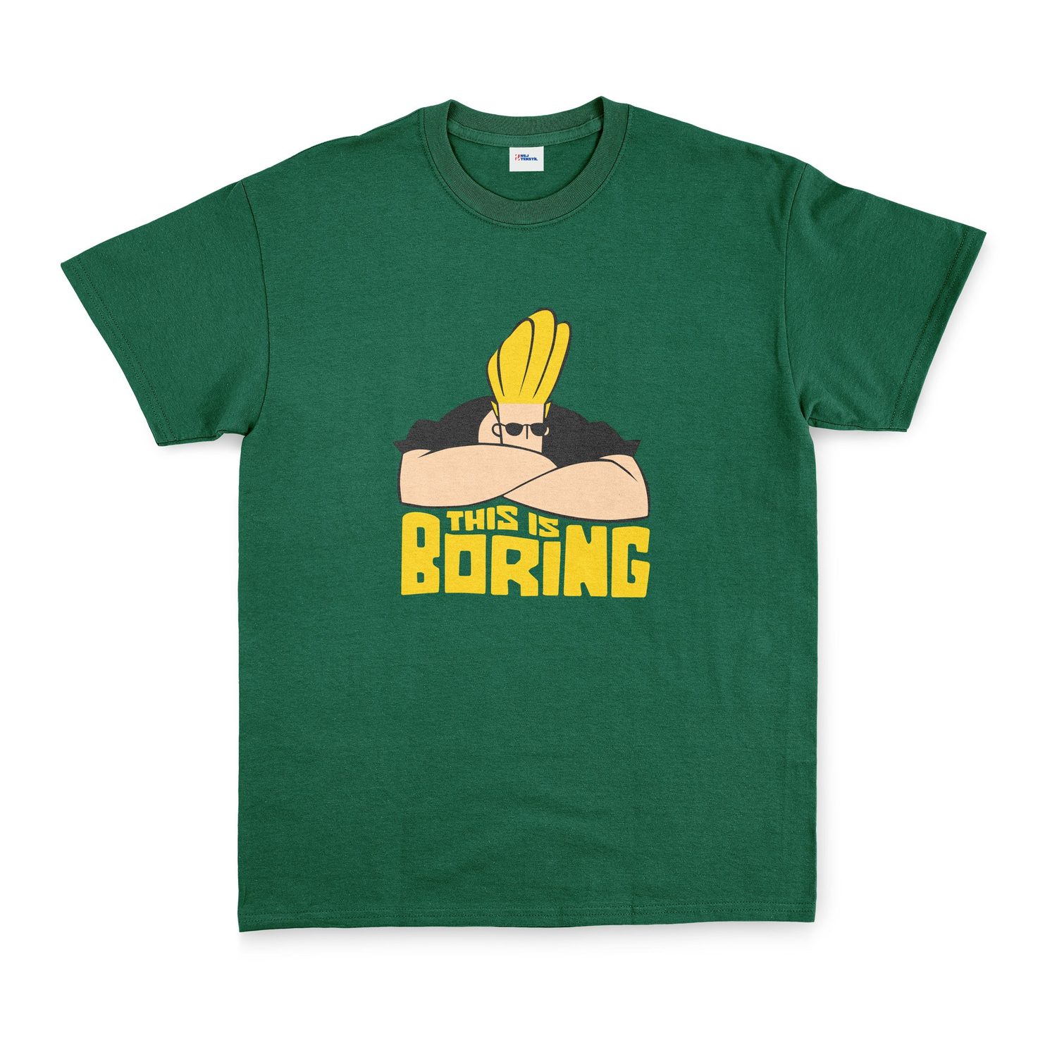 This is Boring | Johnny Bravo Tişört M - Nefti Yeşili