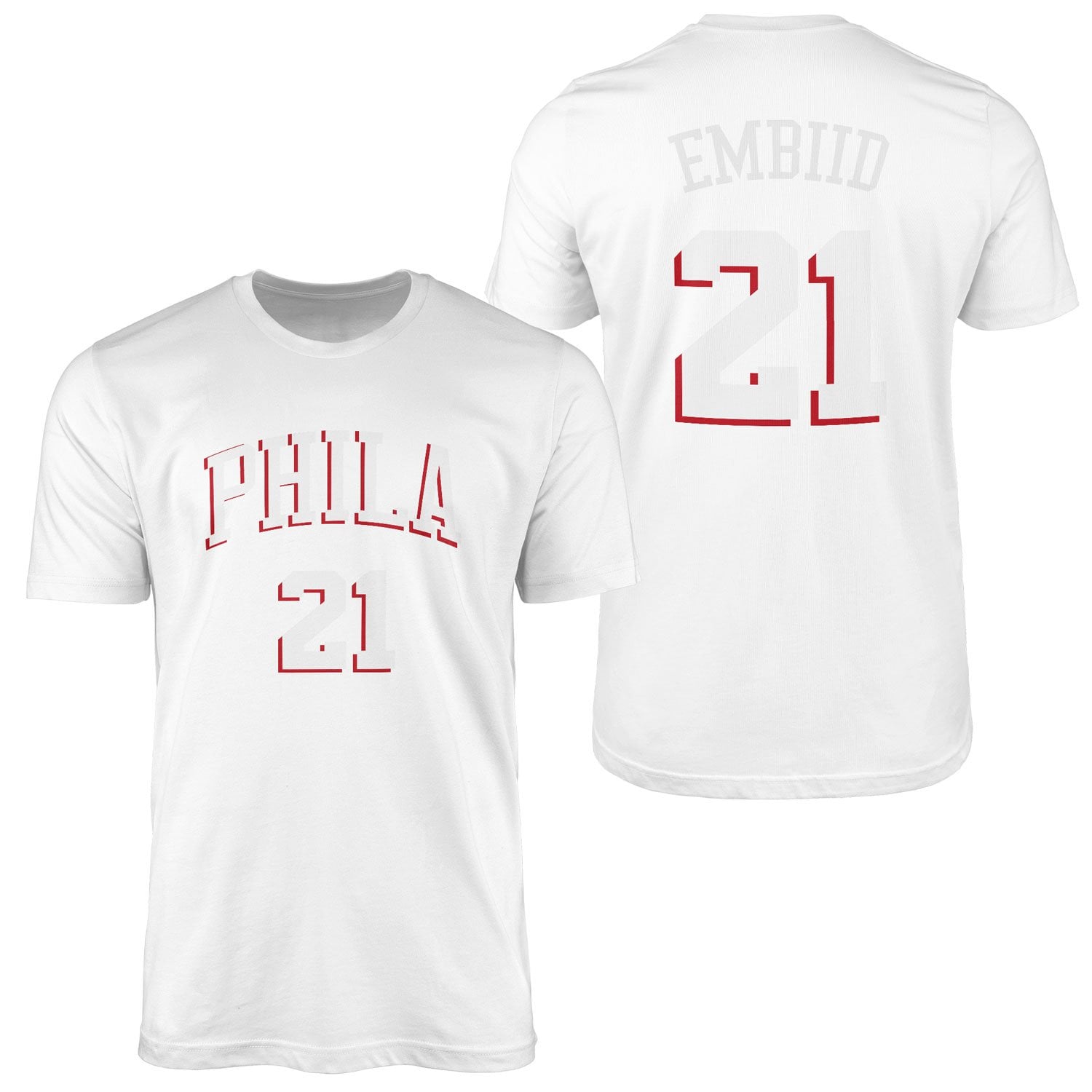 Joel Embiid Philadelphia Forma Tişört M - Beyaz