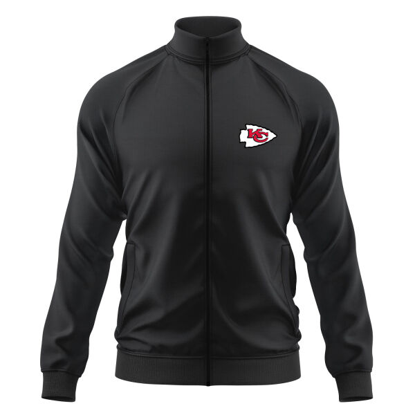 Kansas City Chiefs Fermuarlı Sweatshirt XL - Siyah