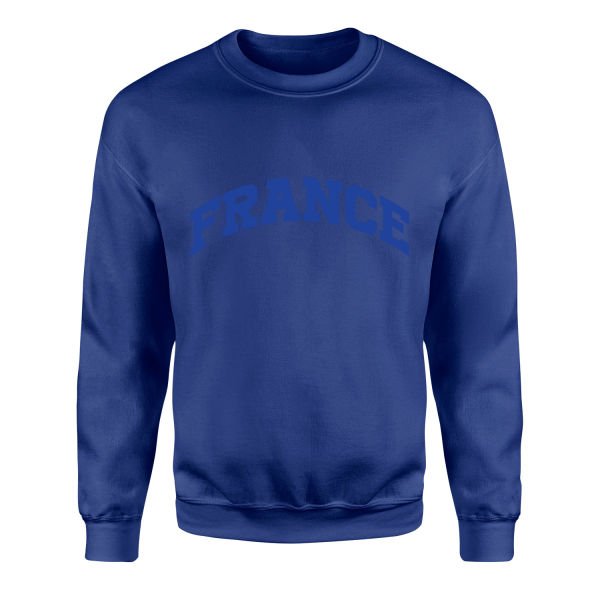 France Sweatshirt XL - İndigo Mavisi