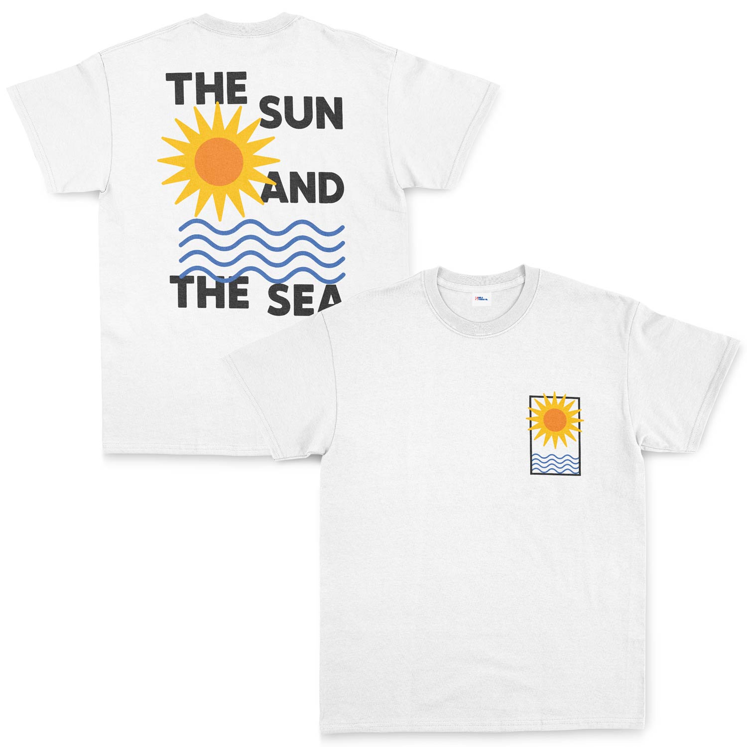 The Sun and The Sea Tişört M - Beyaz