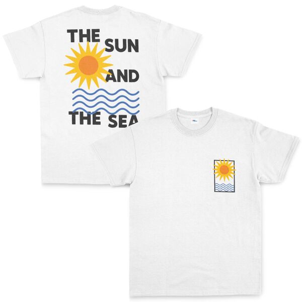 The Sun and The Sea Tişört M - Beyaz